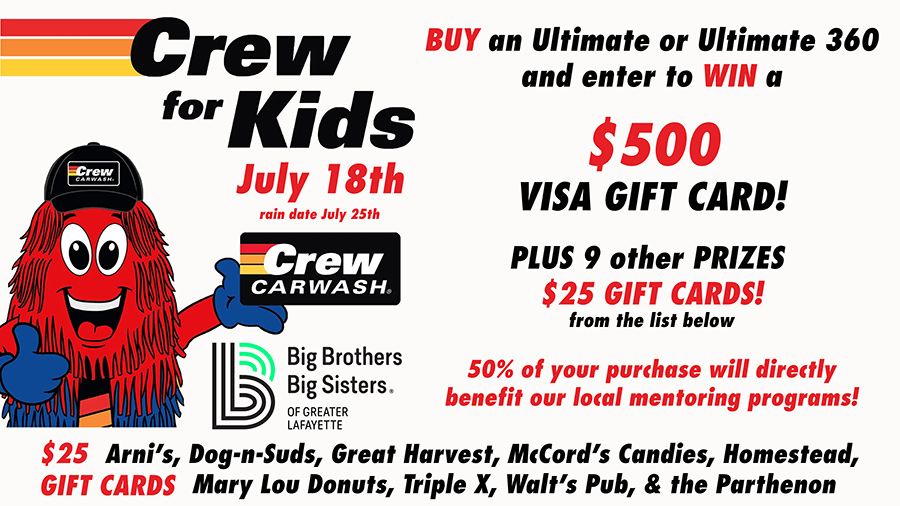 Crew For Kids Carwash
